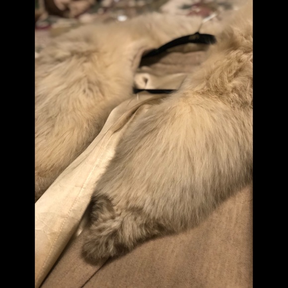 Fur collar swing coat - Picture 4 of 4